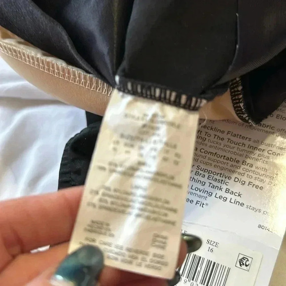 Active Spirit Pocketz shore point V neck swimsuit size 16 NWT pocket - Picture 8 of 10